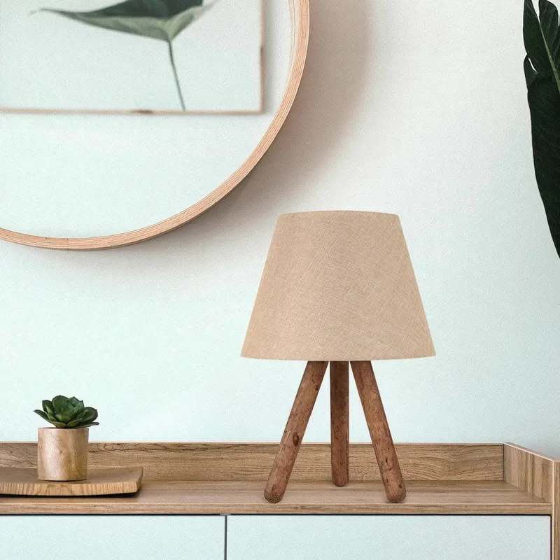 Veioza Aydak Lamp Shade, Crem, 22x22x22 cm - Bej