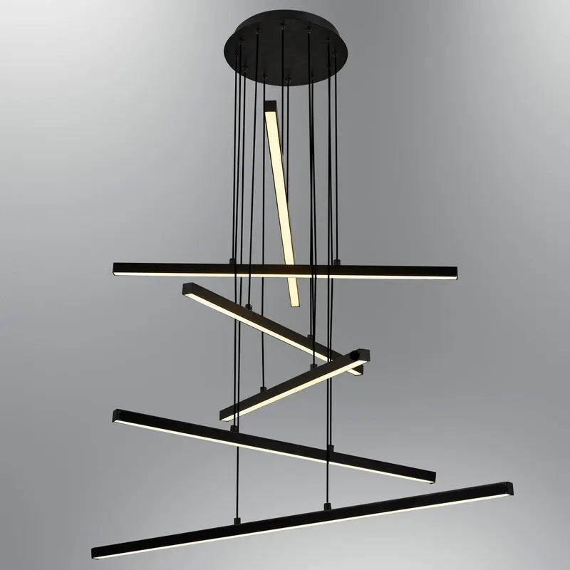 Lustra L1245 Chandelier, Negru, 90x90x120 cm - Negru