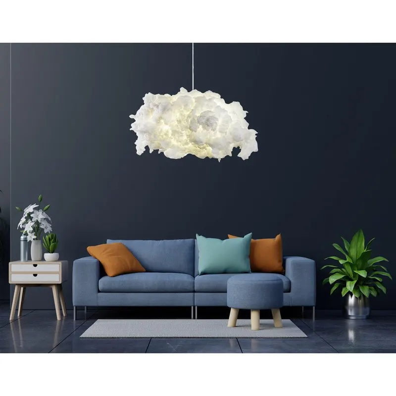 Lustra Serenity Chandelier-1, Alb, 60x45x80 cm - Alb