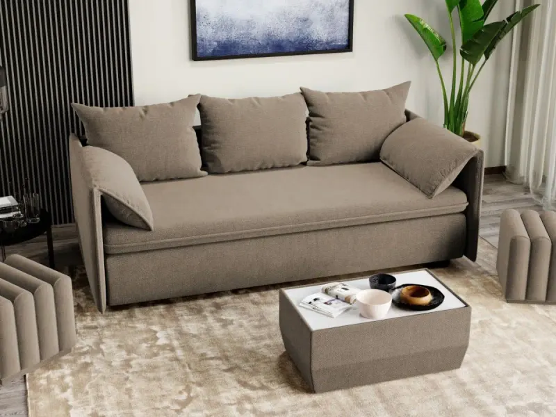 Canapea Extensibila Vanilla Cappuccino — imaginea 2