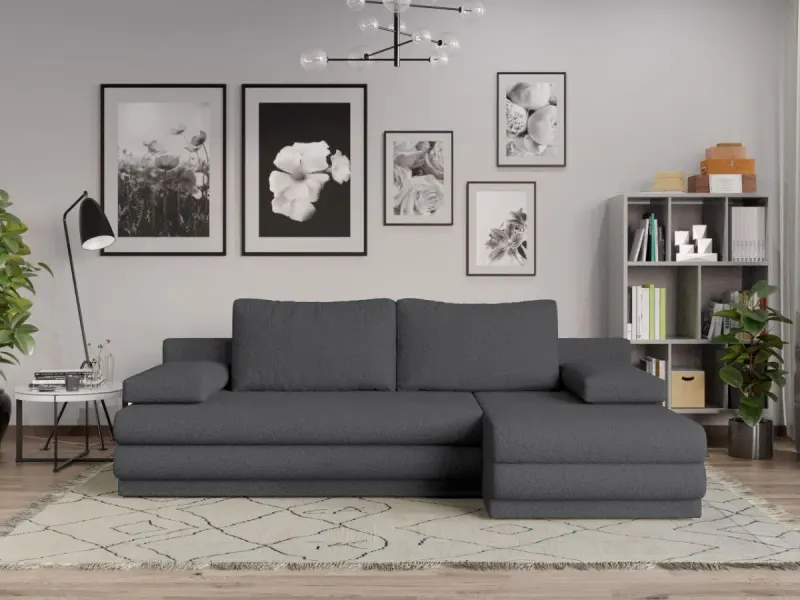 Coltar Extensibil Sensi plusat aspect lana gri