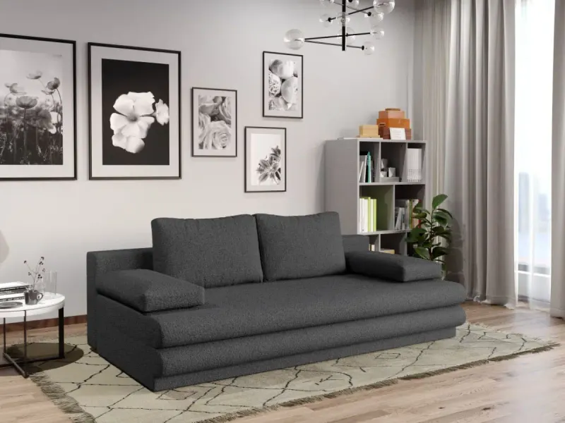 Coltar Extensibil Sensi plusat aspect lana gri — imaginea 2