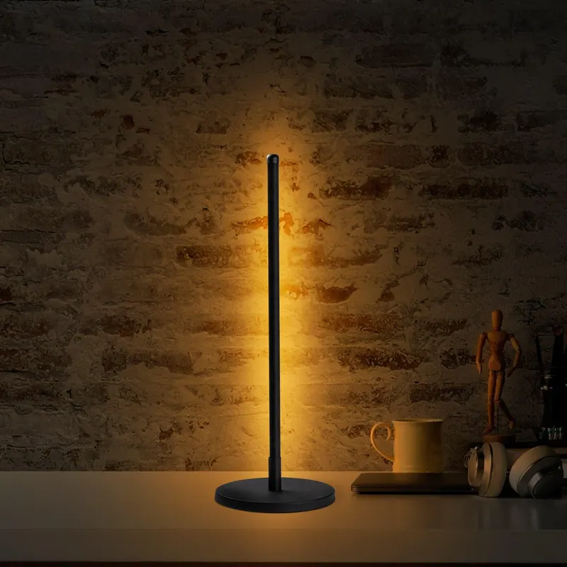 Veioză Stick 13315, 18x18x51 cm - Negru