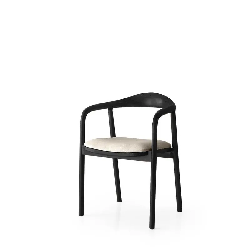 Scaun Bucatarie Sufragerie Sunny, 52x77x51 cm - Gri deschis Negru