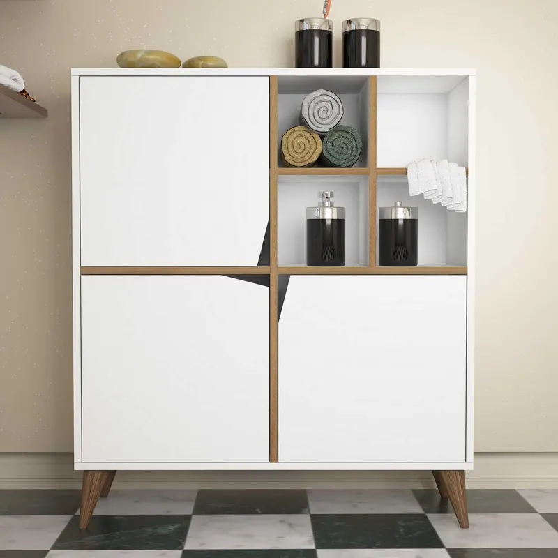 Dulap Multifunctional Pulse, Alb, 30x115x100 cm - Alb