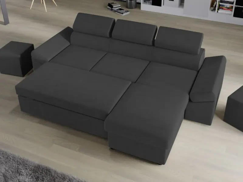 Coltar Extensibil Jamaica Gri Inchis — imaginea 3