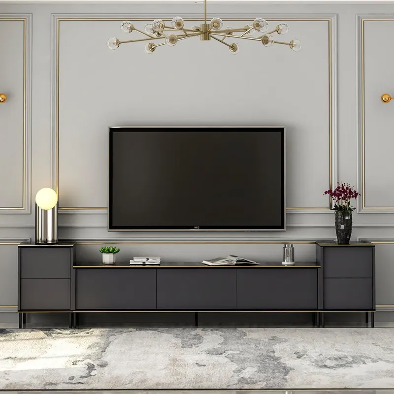 Comoda Tv Imaj, Gri, 180x45x35 cm - Gri