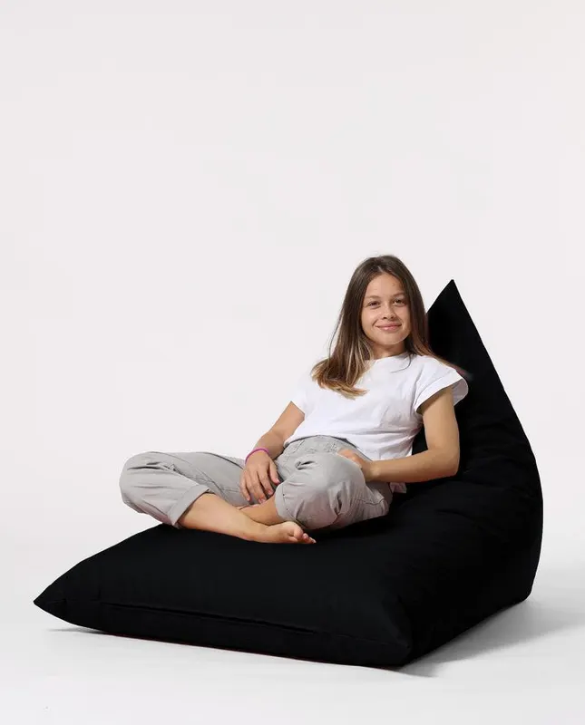 Fotoliu Bean Bag XL, Garden Bean Bag Borini, 145x90x35 cm - Negru
