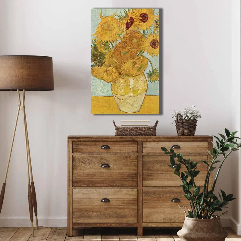Tablou CanvasFloarea Soarelui, Multicolor, 70x45 cm - Multicolor