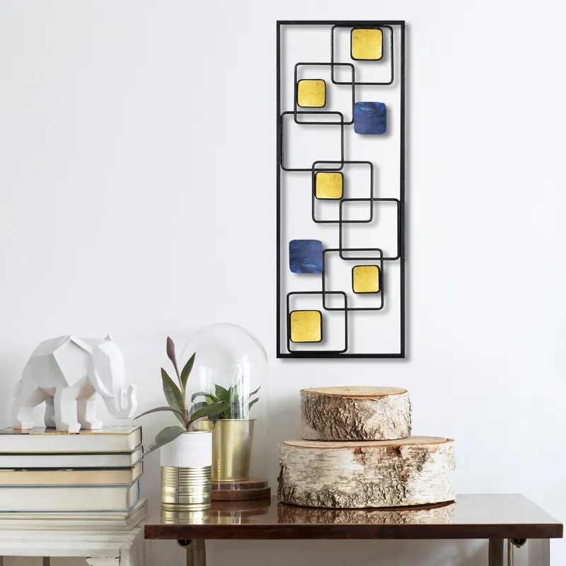 Decoratiune de perete Metal Metal Art İnfinite, Multicolor, 28x5x74 cm - Multicolor