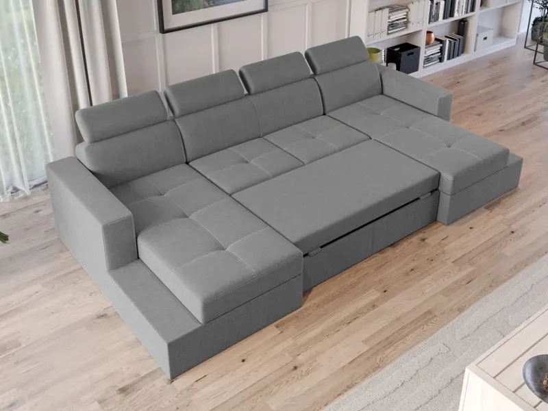 Coltar U Extensibil Paloma gri deschis — imaginea 3