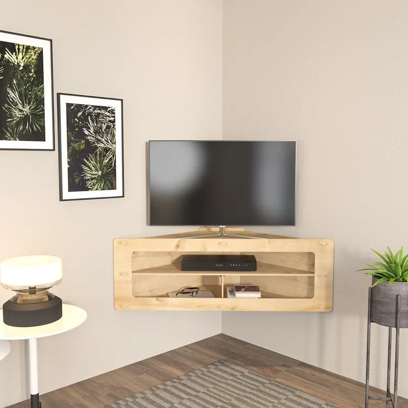 Comoda Tv Colt Lala, Stejar, 120x40x45 cm - Stejar