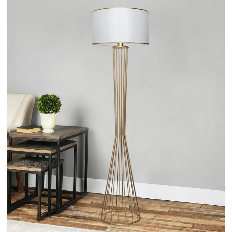 Lampadar Zola, Alb, 21x38 cm - Alb