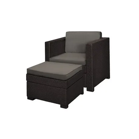 Set scaun si masuta terasa, maro