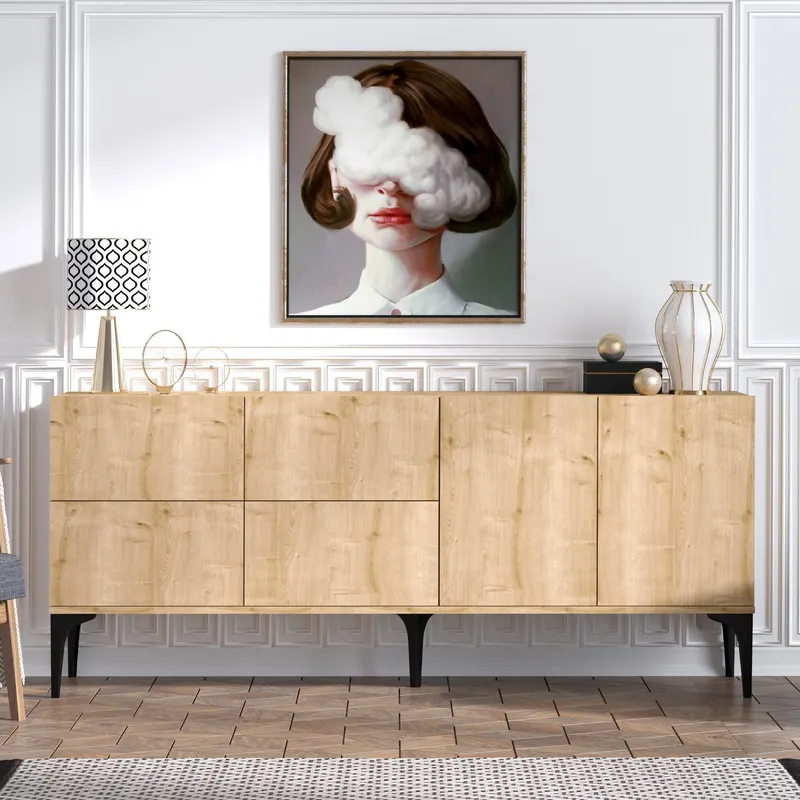 Dulap Living Laika - Sapphire Oak 180 X 80 X 40