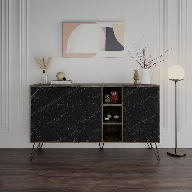 Dulap Tip Consola Clara - Dark Brown, Bendir 142 X 83 X 35.6