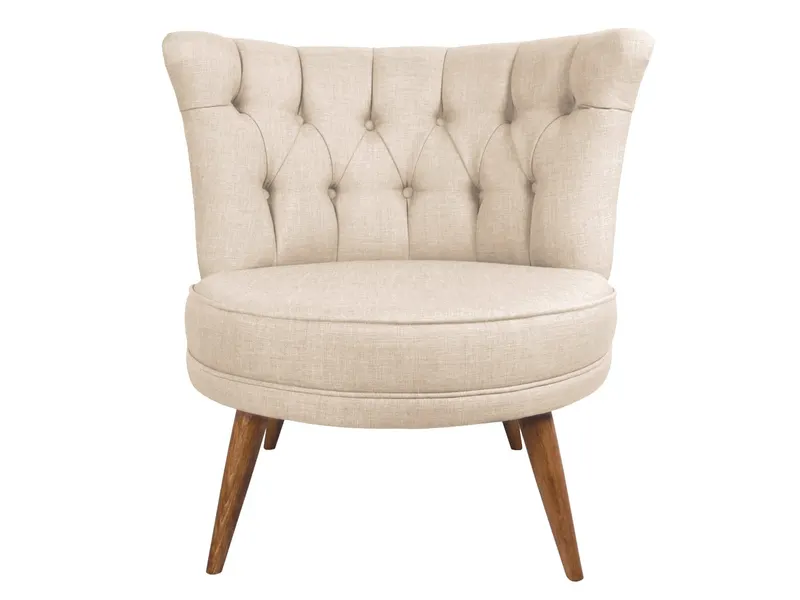 Fotoliu Tapitat Richland - Cream 80 X 77 X 75