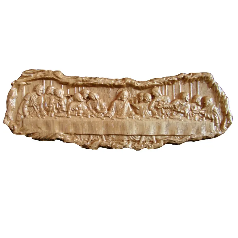 Icoana sculptata Cina cea de Taina, stejar, 26x9 cm