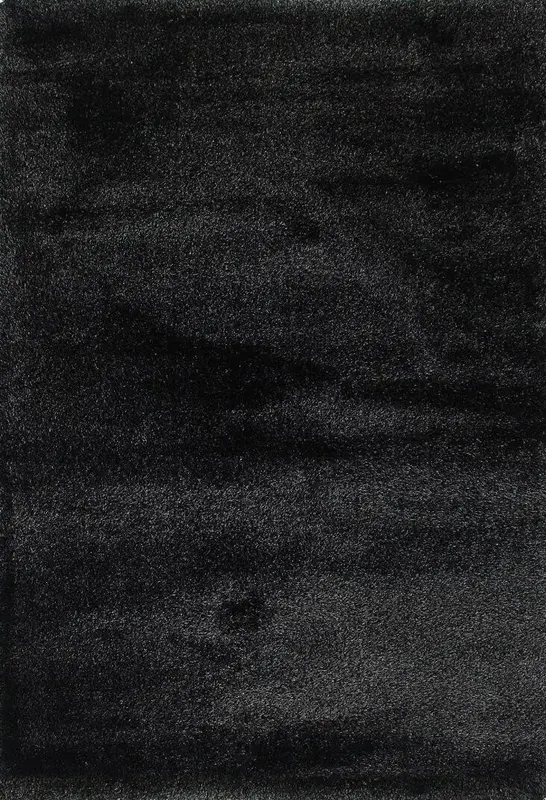 Covor matase Super Shaggy Black