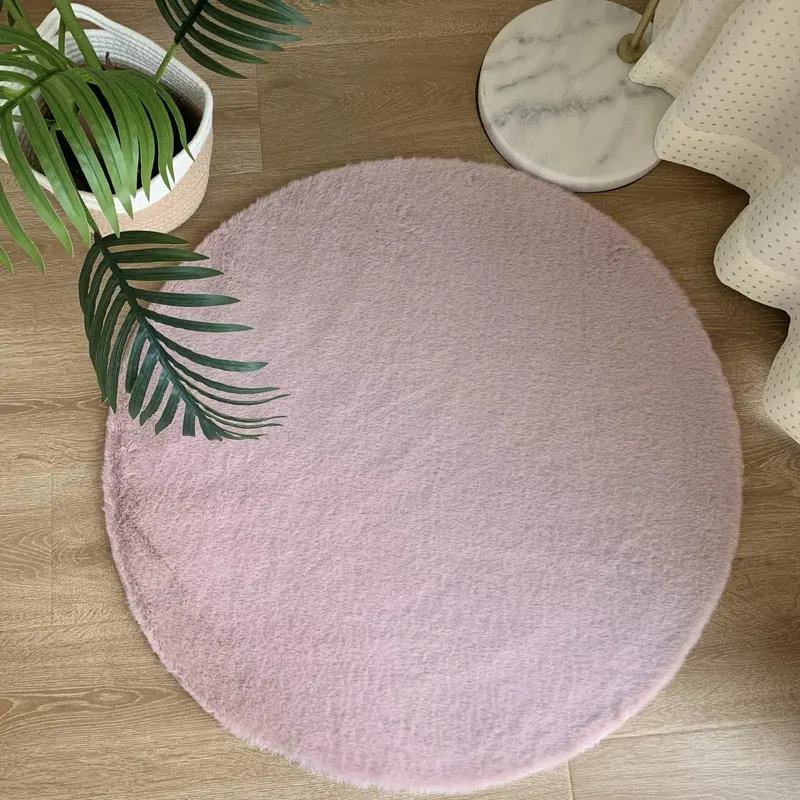 Covor cerc blanita ecologica roz SL020