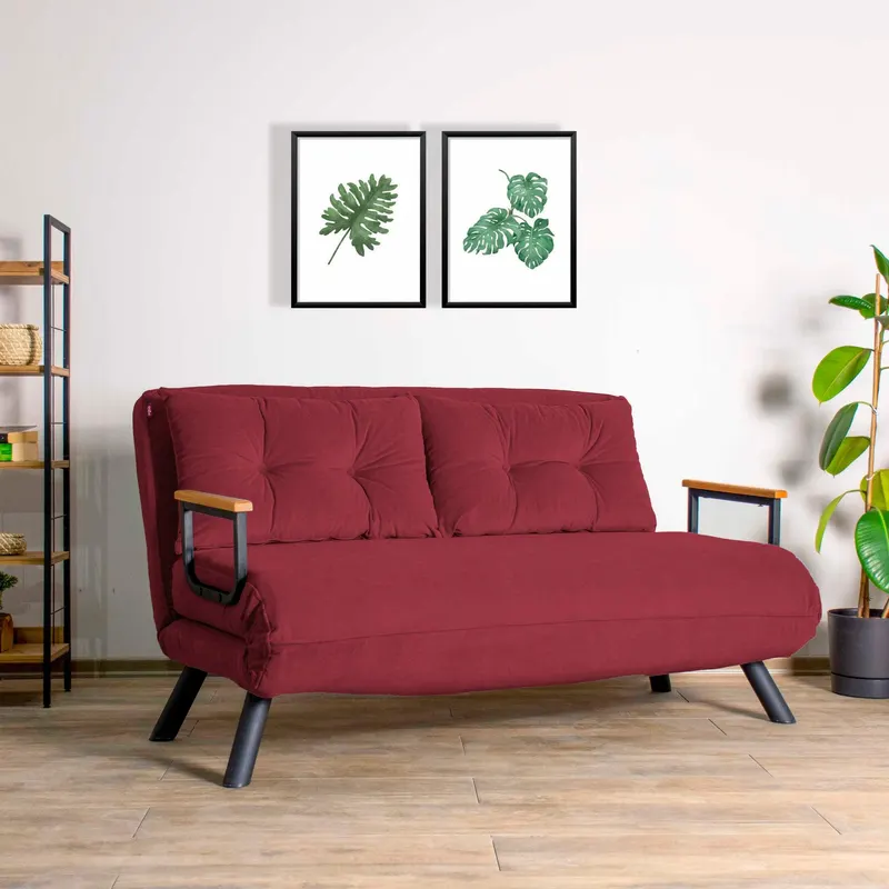 Canapea extensibilă 2 locuri Micic, Diverse culori, 133x50x41 cm - Grena