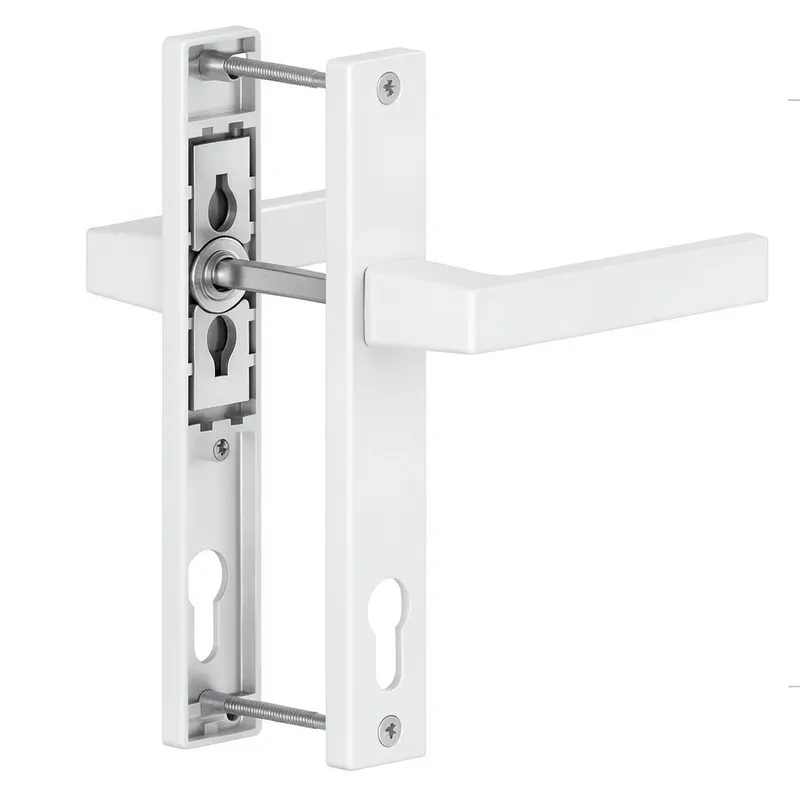 Maner usa PVC cu sild, aluminiu, alb RAL 9016, 92 mm