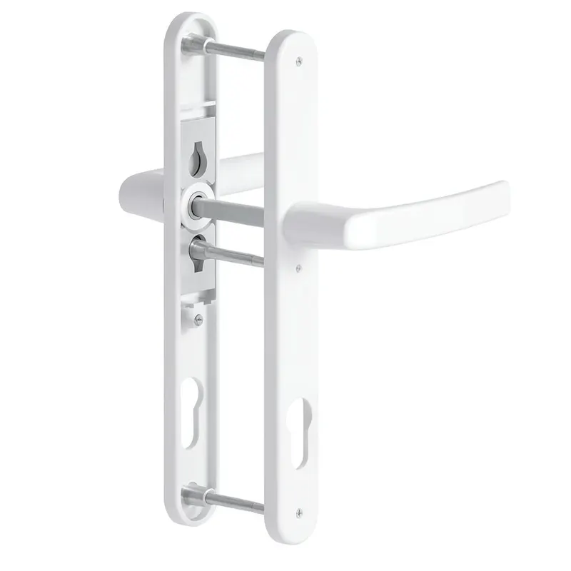 Maner usa PVC cu sild, aluminiu, alb RAL 9016, 92 mm