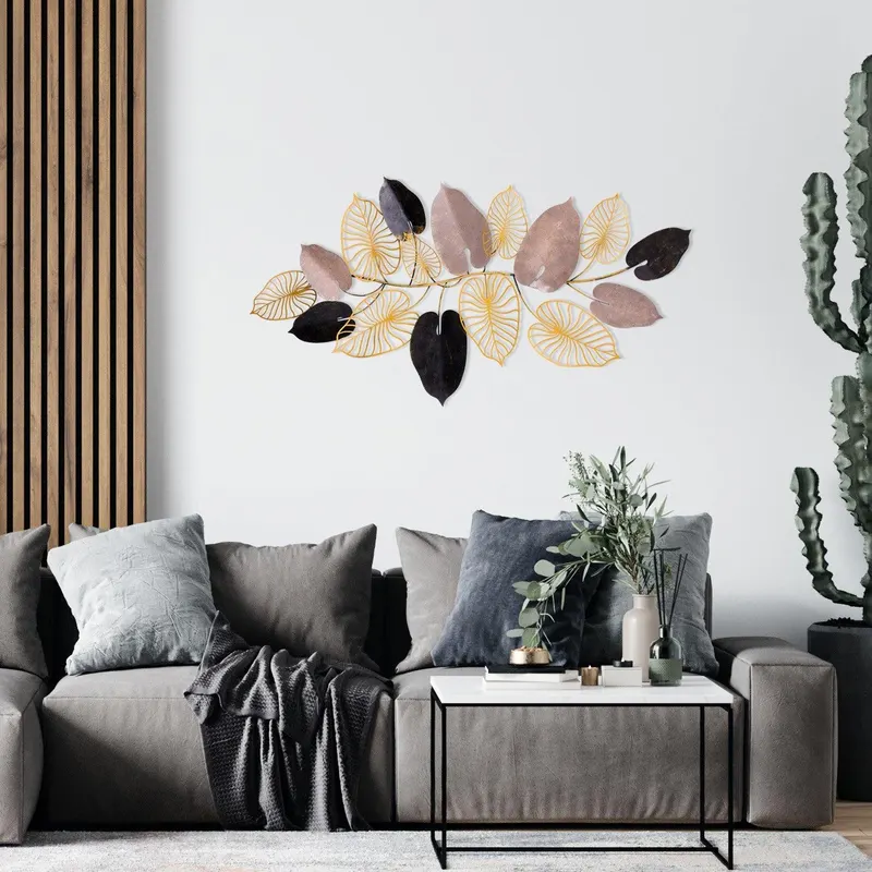 Decoratiune de perete Metal Furize, Multicolor, 61x7x120 cm - Multicolor