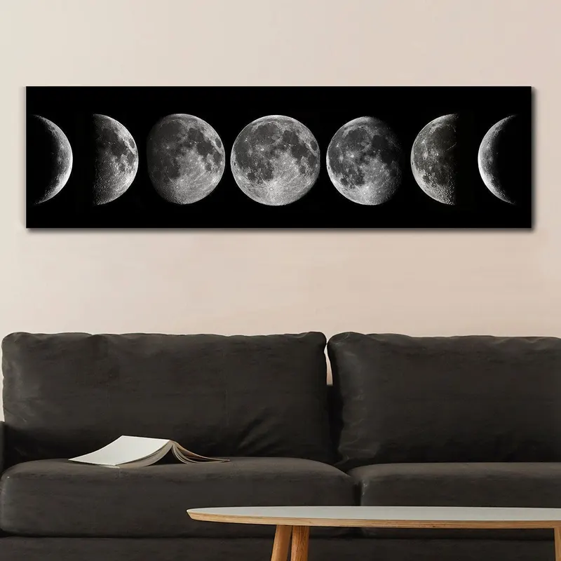 Tablou Canvas Eclipse Lunar, Multicolor, 120x50 cm - Multicolor