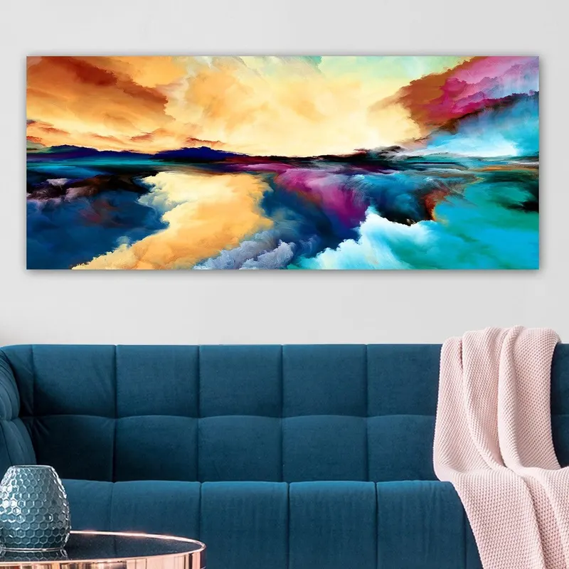 Tablou Canvas YTY1027048810_50120, Multicolor, 120x50 cm - Multicolor