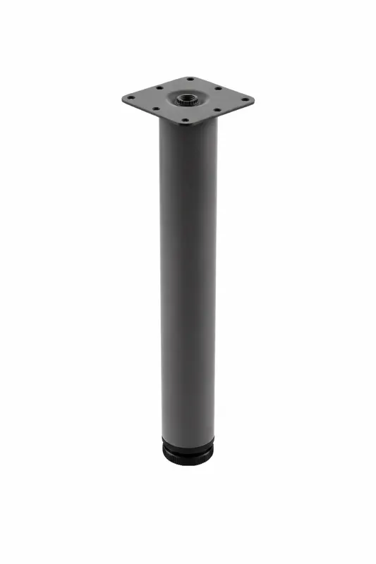 Picior cilindric, otel, gri, ajustabil, 710 mm