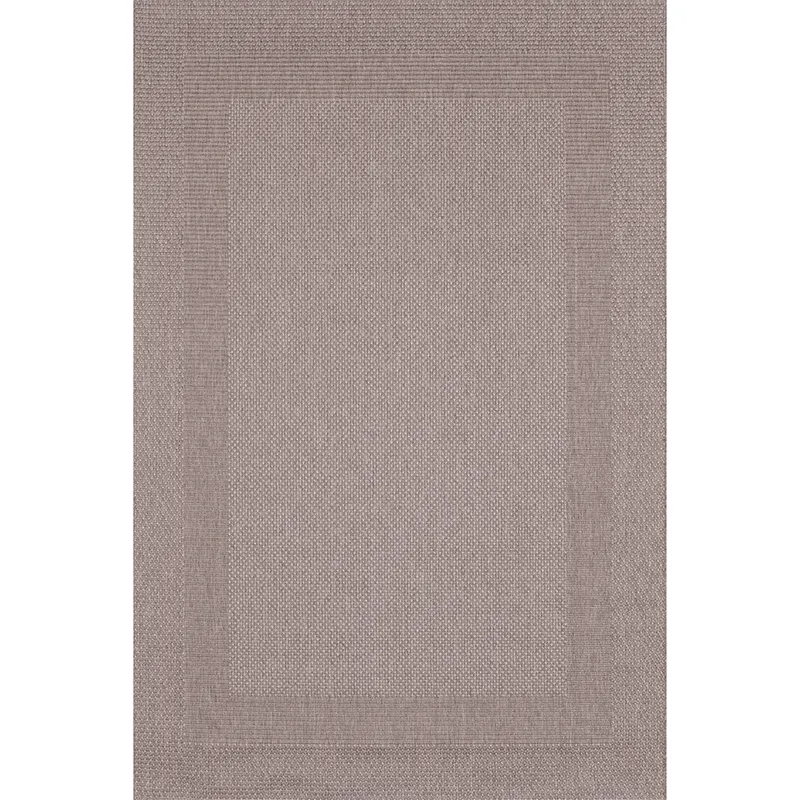 Covor modern Sintelon Adria 01BEB, polipropilena, model sisal bej inchis, 70 x 140 cm