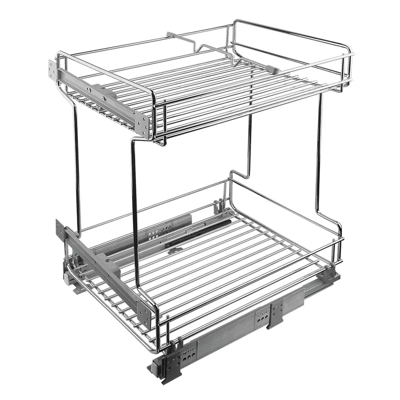 Cos Jolly Siderplast, glisiere Hettich, glisare jos, crom, 300 mm