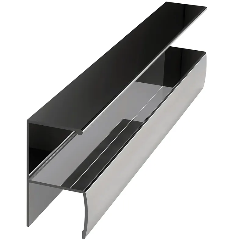 Profil miner Y ER5909, pentru PAL de 18 mm, 2,5 m, anodizat lucios