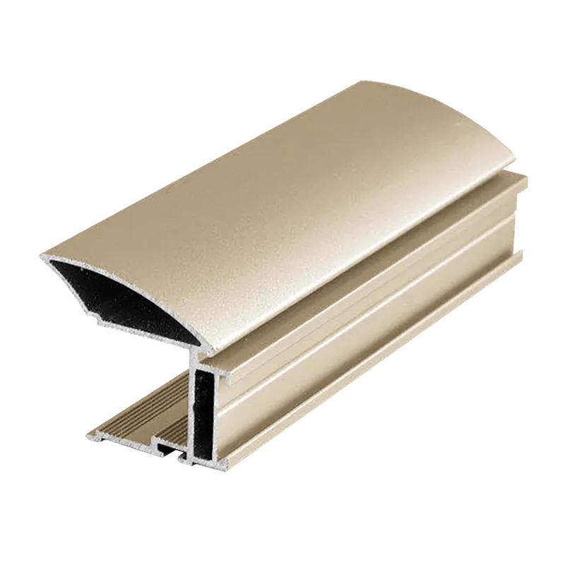 Profil tip maner Multiomega Wide, aluminiu, sampanie, 2.7 m