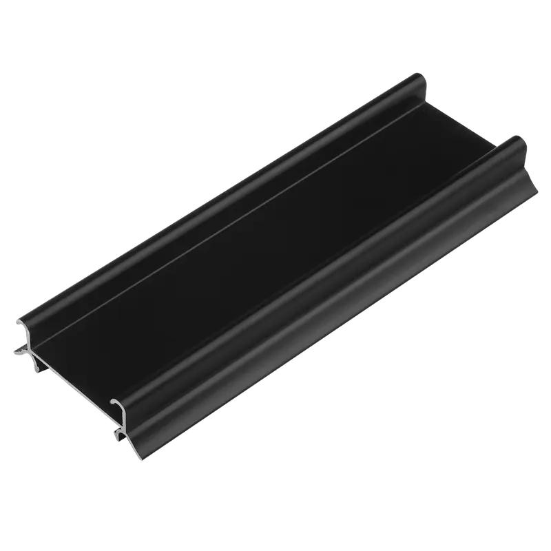 Profil aluminiu rulare inferior, Omega/Multiomega Eco, negru mat, 4 m
