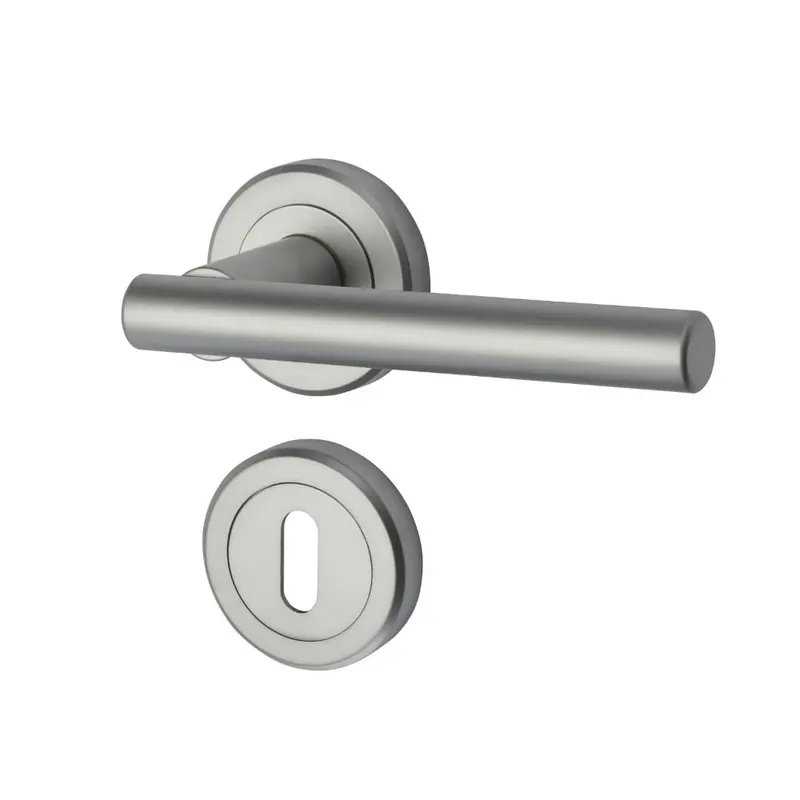 Set maner cu rozeta Kestral Yale, aliaj zinc, crom satinat, 65 mm