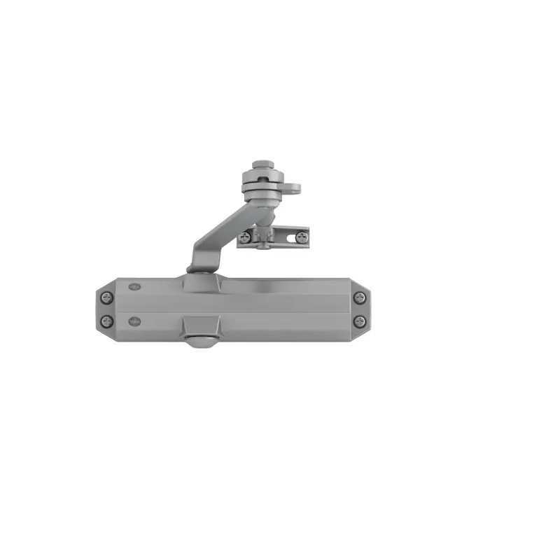 Amortizor cu brat hold-open Yale, seria 4500, argintiu