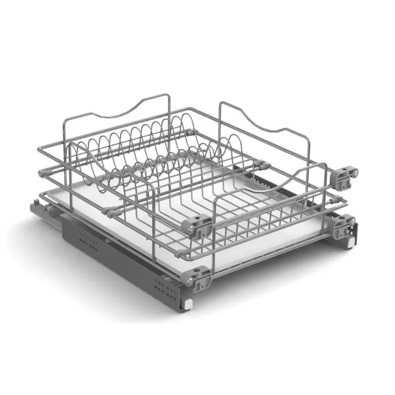 Scurgator de vase Siderplast, sertar soft close, otel, gri, 600 mm