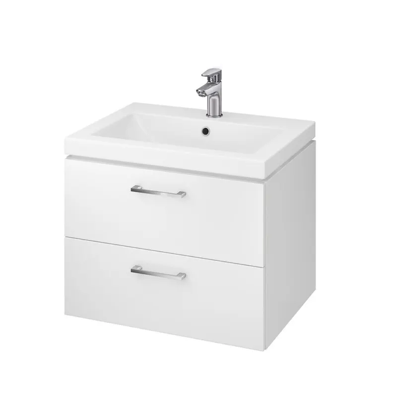 Mobilier baie Cersanit Lara Como, baza cu lavoar, PAL, alb, 60 x 45 x 45 cm