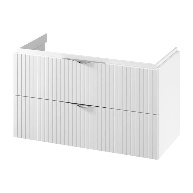 Mobilier baie Cersanit Tirso, dulap lavoar, suspendat, PAL, alb, 100 x 45 x 55 cm