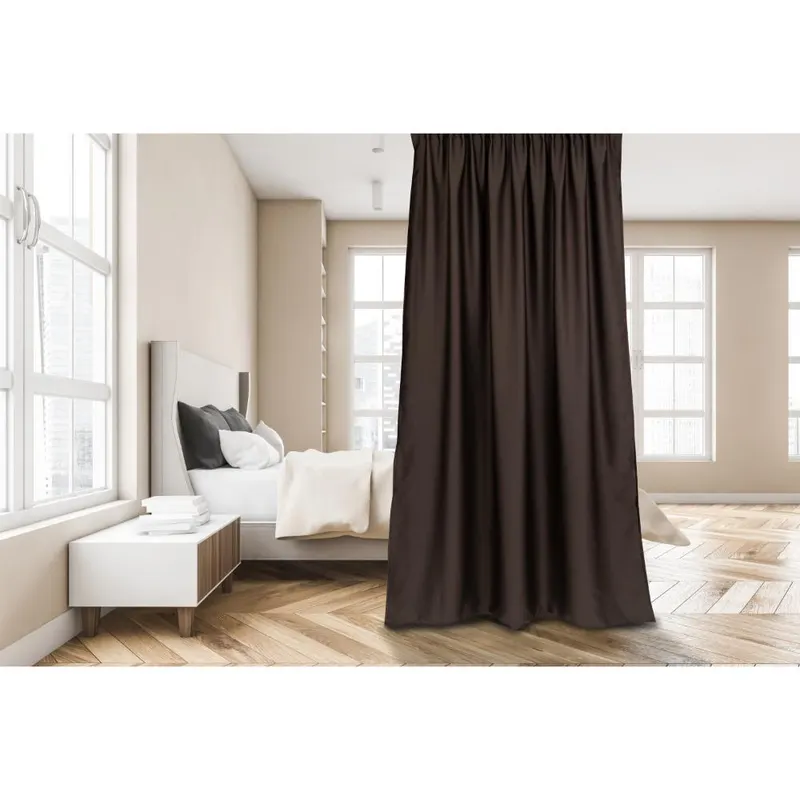 Draperie Jamaica, poliester, maro dimout, 145 x 250 cm