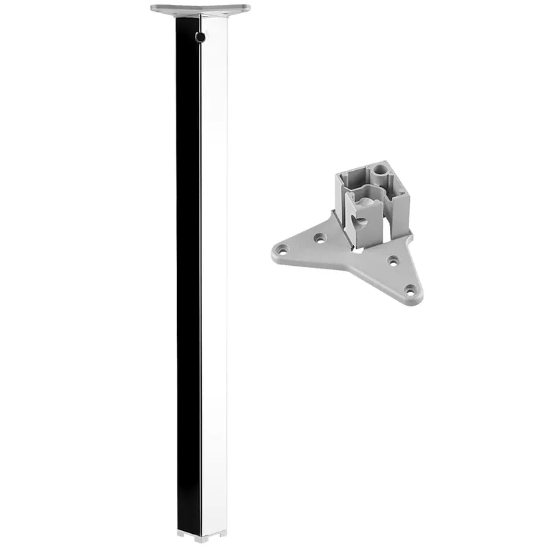 Picior de masa FGV, crom,n 50 x 50 x 710 mm