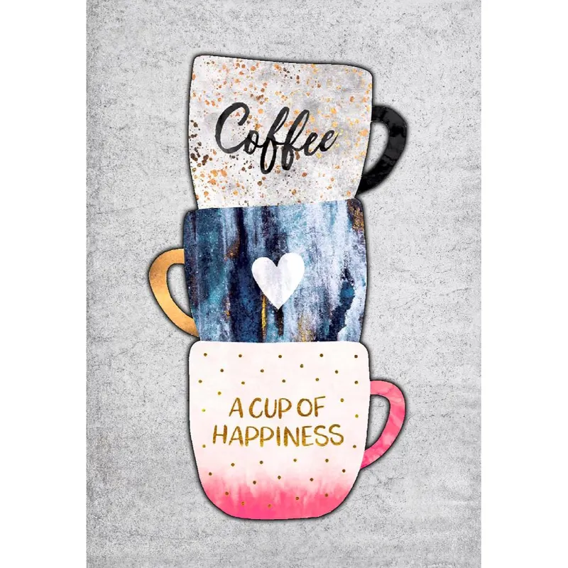 Covor bucatarie Cofee Cup, poliester, multicolor, 120 x 180 cm