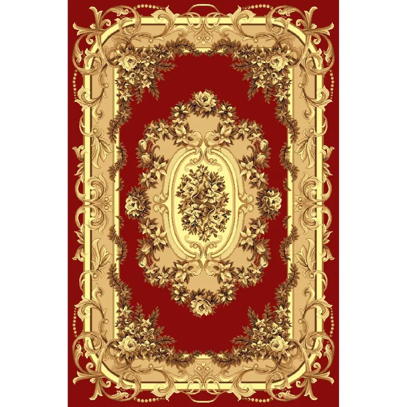 Covor clasic Gold 230/22, polipropilena BCF, rosu/bej, 60 x 110 cm