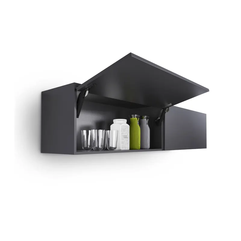 Mecanism Kesseboehmer Free Space PTO pentru ridicare front din lemn/PAL/MDF/sau rama aluminiu, otel si plastic, antracit, 350 x 650 mm