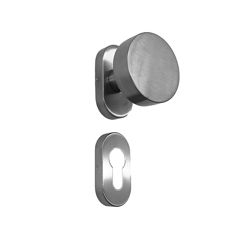 Set manere poarta/usi Stift, tip bila, inox, argint satinat