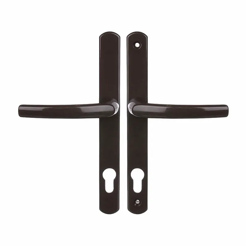 Maner usa interior Ecot Filiz, cu sild pentru cilindru, aluminiu, maro, 92 mm
