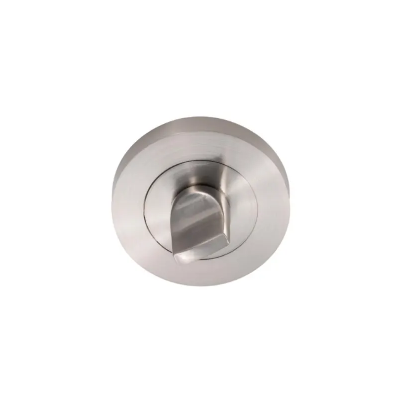 Set rozeta usi lemn interior Gato, 55 mm, zamac, finisaj nichel cromat