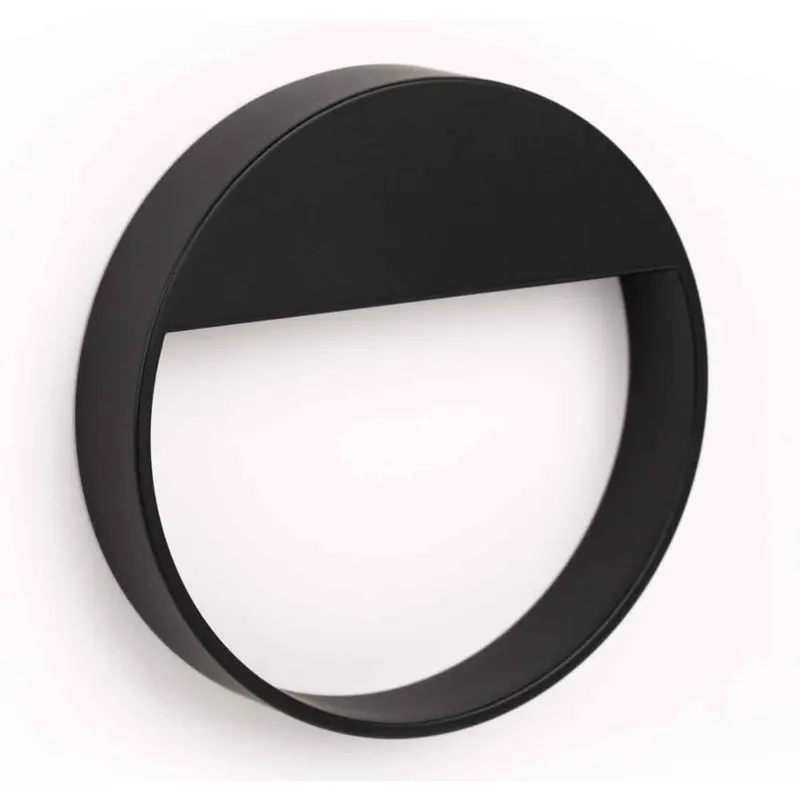 Maner rotund Bau Vieffe, zamac, negru, 90 mm